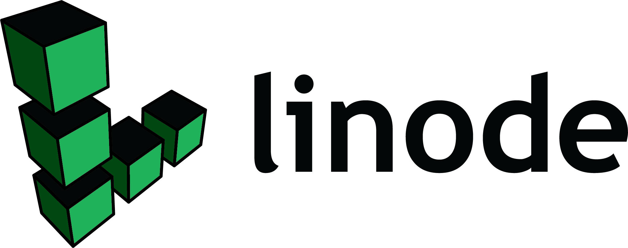 Logo of Linode featuring a stylized green cube design on the left and the word "linode" in lowercase letters on the right.